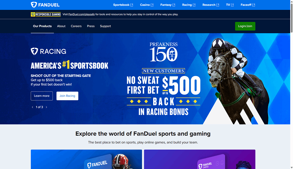 بونوس های سایت fanduel 